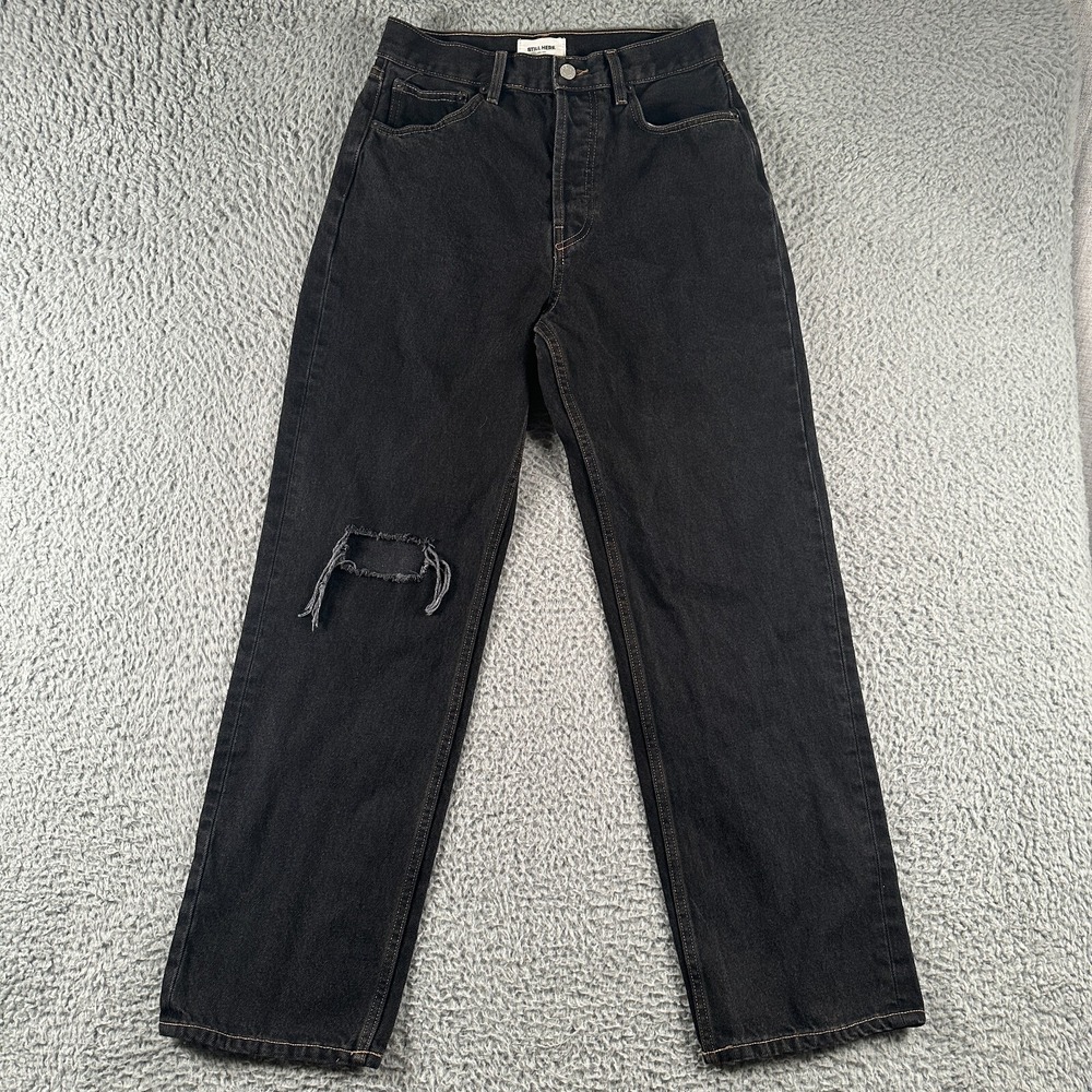 STILL HERE NEW YORK Childhood Jeans‎ Washed Black Women's Size 28 Straight